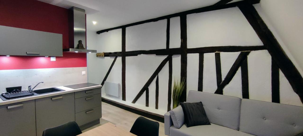 202 Duplex A Colombage En Plein Centre Ville Бурж Екстериор снимка